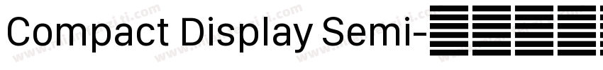 Compact Display Semi字体转换